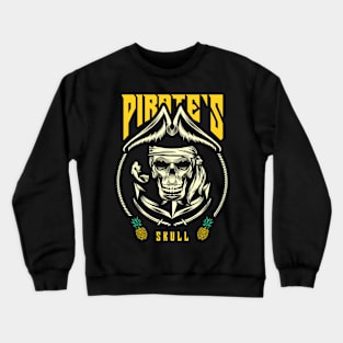 pirate skull illustration Crewneck Sweatshirt